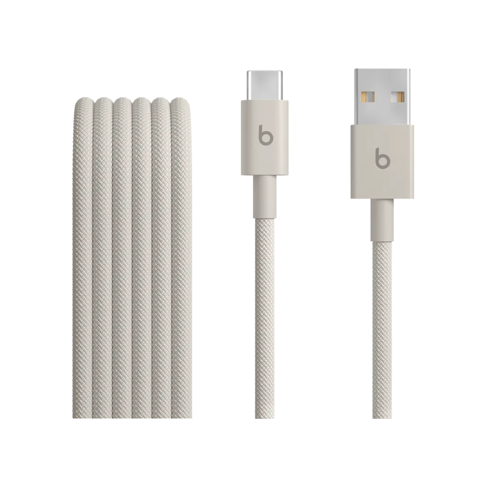 Cablu țesut Beats USB‑A la USB‑C Gri energie