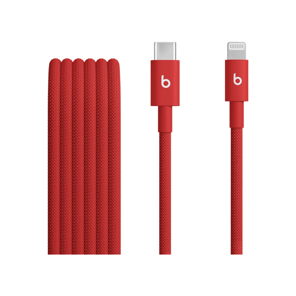 Cablu țesut Beats USB‑C la Lightning Roșu fulger